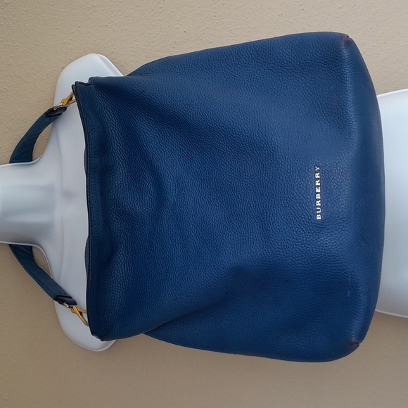 Burberry Pebbled Leather Cale Hobo Shoulder Bag - Picture 2 of 12